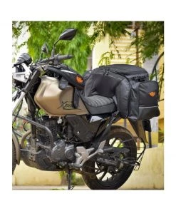 GUARDIAN GEARS Rhino 70L Tail Bag With Rain Cover - Black Bungee Tie-downs & Luggage