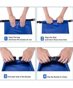 QUIPCO AquaShield Heavy Duty Waterproof Drybag - 10L Bungee Tie-downs & Luggage