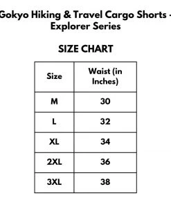 GOKYO Hiking & Travel Cargo Shorts - Explorer Series Adventure Travel Clothing