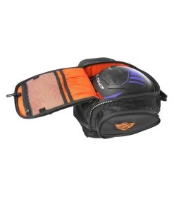 GUARDIAN GEARS Bungee Tie-downs & Luggage Shark Universal 28L Tank Bag With Rain Cover - Black