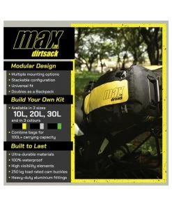 DIRTSACK Bungee Tie-downs & Luggage Max 20 - Modular Waterproof Luggage - 20L