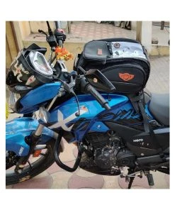 GUARDIAN GEARS Bungee Tie-downs & Luggage Shark Universal 28L Tank Bag With Rain Cover - Black