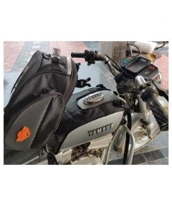 GUARDIAN GEARS Bungee Tie-downs & Luggage Shark Universal 28L Tank Bag With Rain Cover - Black