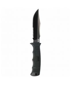 SOG SEAL Pup Elite Serrated Fixed Blade Tactical And Survival Knife – E37T-K
