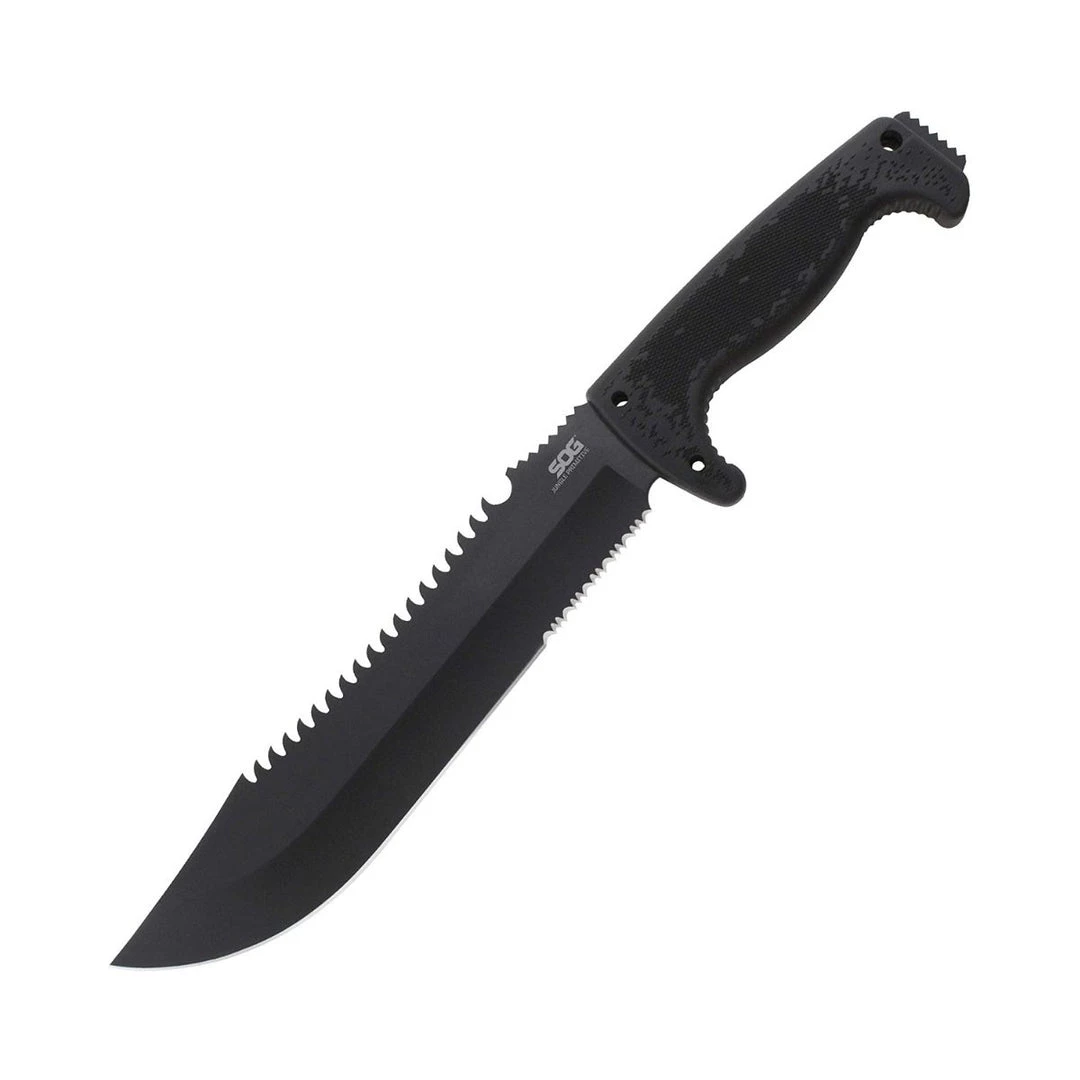 SOG Survival Knives And Multi-tools Jungle Primitive Survival Machete With Sheath - F03TN-CP 1 SOG Survival Knives And Multi-tools Jungle Primitive Survival Machete With Sheath - F03TN-CP