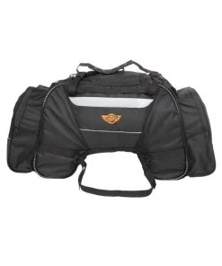 GUARDIAN GEARS Rhino 70L Tail Bag With Rain Cover - Black Bungee Tie-downs & Luggage