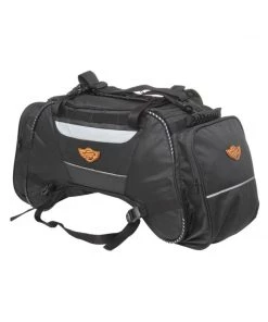 GUARDIAN GEARS Rhino Mini 50L Tail Bag With Rain Cover - Black Bungee Tie-downs & Luggage