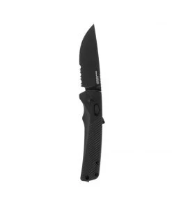 SOG Flash AT - Blackout Serrated Folding Knife - 11-18-02-57