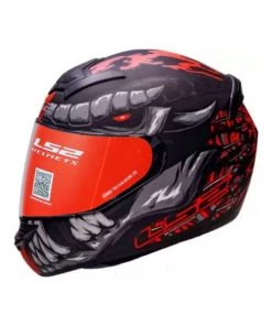 LS2 Helmets Rookie Fly Demon Motorbike Helmet - Matt - FF352