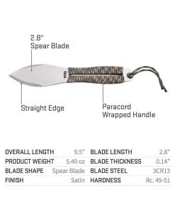 SOG Fling Throwing Knives - Set Of 3 - FX41N-CP Survival Knives And Multi-tools