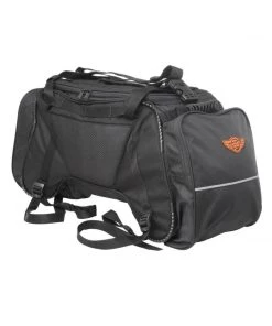 GUARDIAN GEARS Rhino Mini 50L Tail Bag With Rain Cover - Black Bungee Tie-downs & Luggage