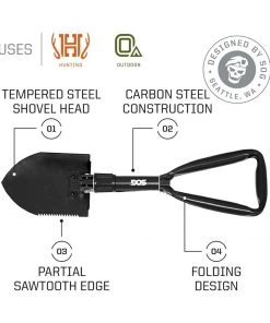 SOG Survival Knives And Multi-tools Entrenching Tool - Folding Shovel - F08-N