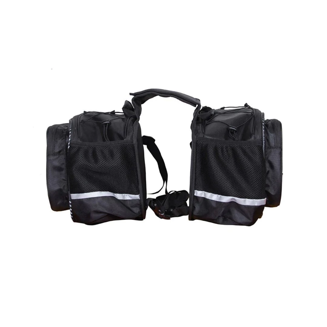 GUARDIAN GEARS Mustang 50L Saddlebags With Rain Covers & Dry Bags - Black Bungee Tie-downs & Luggage 3 GUARDIAN GEARS Mustang 50L Saddlebags With Rain Covers & Dry Bags - Black Bungee Tie-downs & Luggage