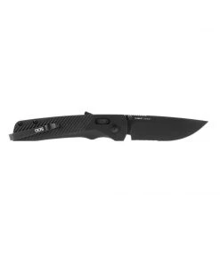 SOG Flash AT - Blackout Serrated Folding Knife - 11-18-02-57