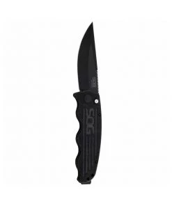 SOG TAC-OPS Auto 3.5" Black TiNi S35VN Blade, Canvas Micarta Handles- TO1011-BX