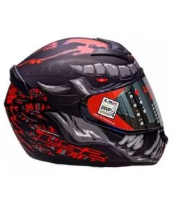 LS2 Helmets Rookie Fly Demon Motorbike Helmet - Matt - FF352