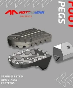 MOTOURENN Adventurist Premium Adjustable Foot Pegs Motorbiking Accessories