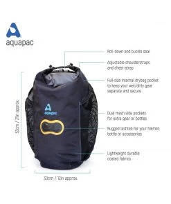 AQUAPAC Wet & Dry Lightweight Waterproof Backpack - 25L