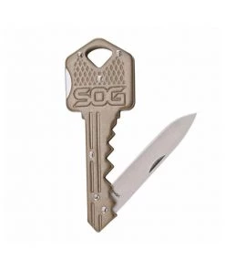 SOG Key Folding Knife - Brass - KEY102-CP