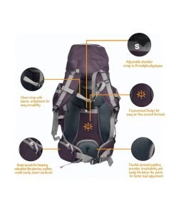 AdventIQ Delta Rucksack With Rain Cover - 70L