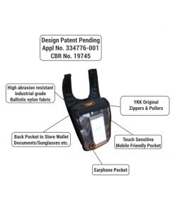 GUARDIAN GEARS Wolverine Tank Pouch With Rain Cover - Black