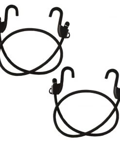 MOTOTECH Grappler Bungee Tie-Down - 48"/120cms - Black - 8mm - Pack Of 2