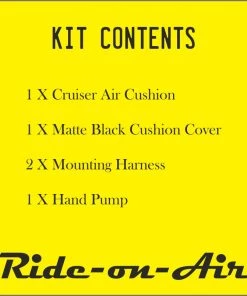 RIDE ON AIR Cruiser - Standard - Air Seat Motorbiking Accessories 10 RIDE ON AIR Cruiser - Standard - Air Seat Motorbiking Accessories