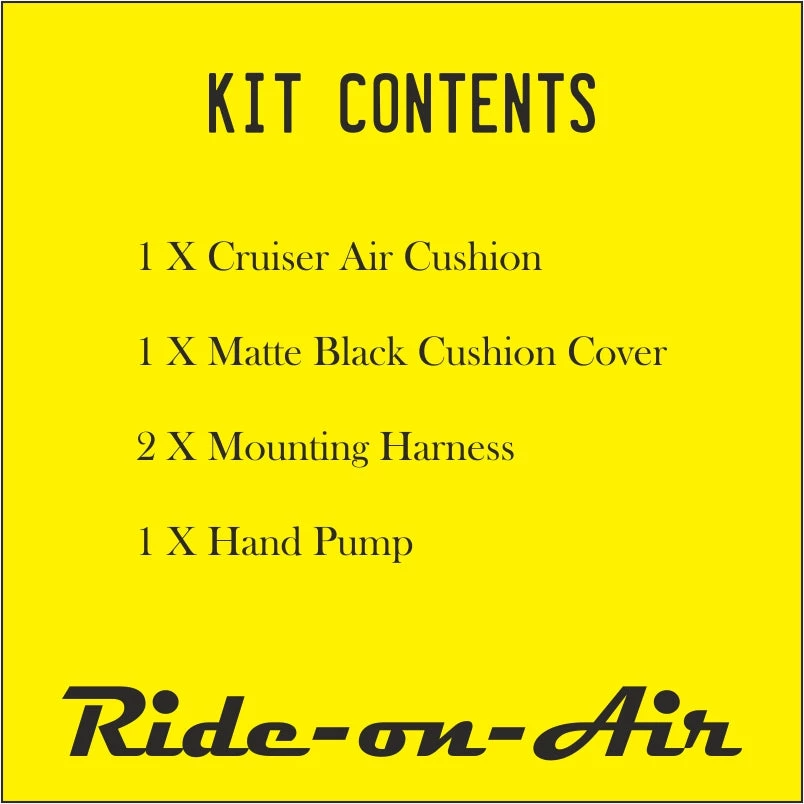 RIDE ON AIR Cruiser - Standard - Air Seat Motorbiking Accessories 5 RIDE ON AIR Cruiser - Standard - Air Seat Motorbiking Accessories