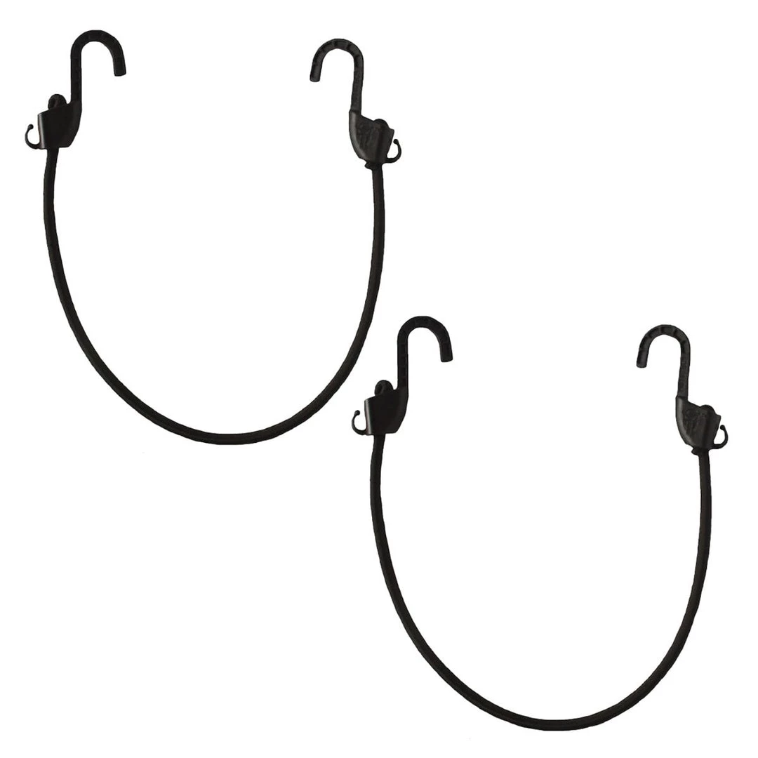 MOTOTECH Grappler Bungee Tie-Down - 24"/ 60 Cms - Black - 8mm - Pack Of 2 Bungee Tie-downs & Luggage 1 MOTOTECH Grappler Bungee Tie-Down - 24"/ 60 Cms - Black - 8mm - Pack Of 2 Bungee Tie-downs & Luggage