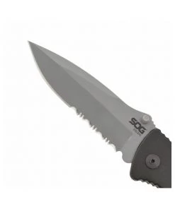 SOG Escape Clip Point - Satin Serrated Folding Knife - FF24-CP Survival Knives And Multi-tools 15 SOG Escape Clip Point - Satin Serrated Folding Knife - FF24-CP Survival Knives And Multi-tools