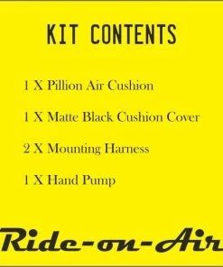 RIDE ON AIR Motorbiking Accessories Pillion - Standard - Air Seat