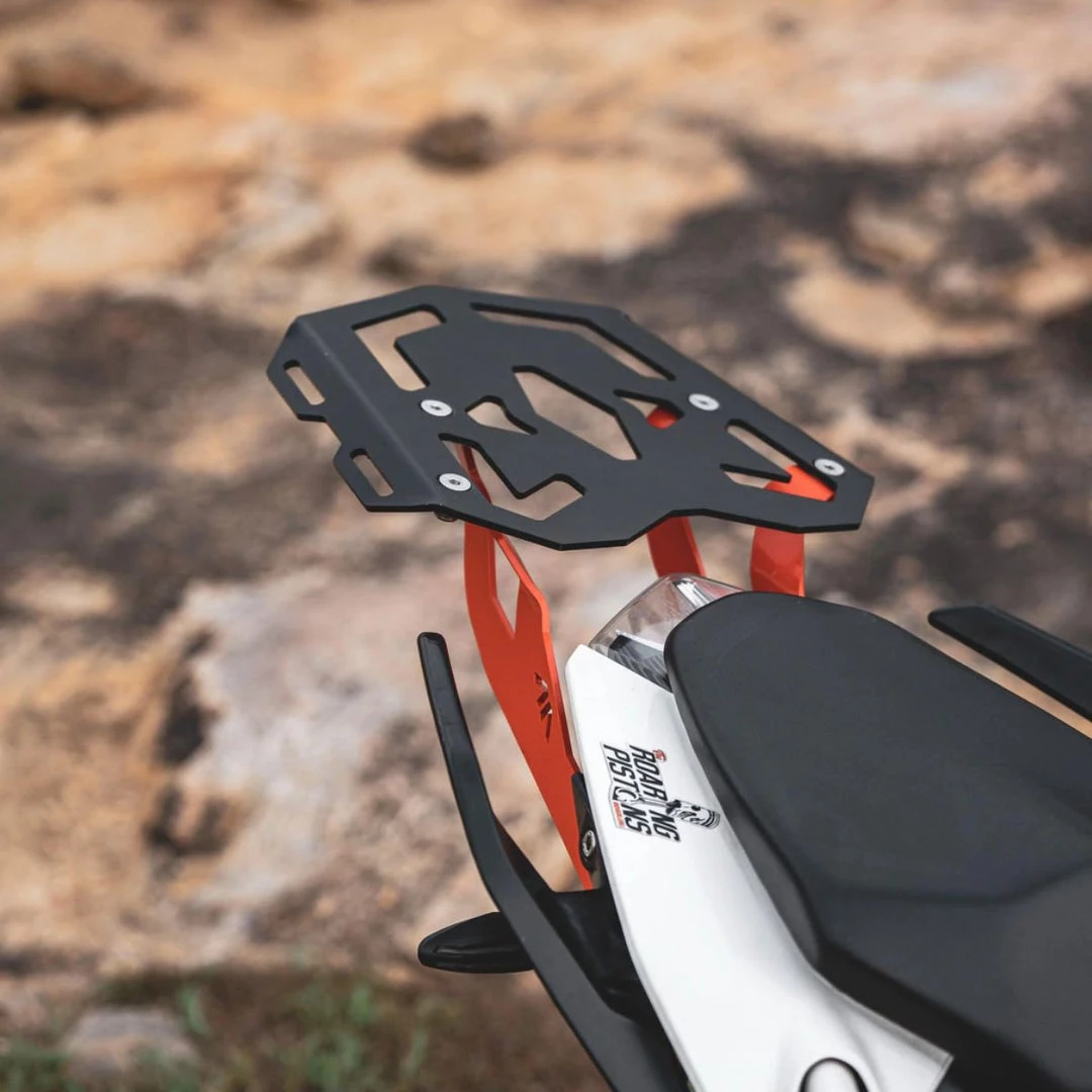 MOTOURENN Motorbiking Accessories Aluminium Top Rack For KTM Duke 390/250/200/125 1 MOTOURENN Motorbiking Accessories Aluminium Top Rack For KTM Duke 390/250/200/125