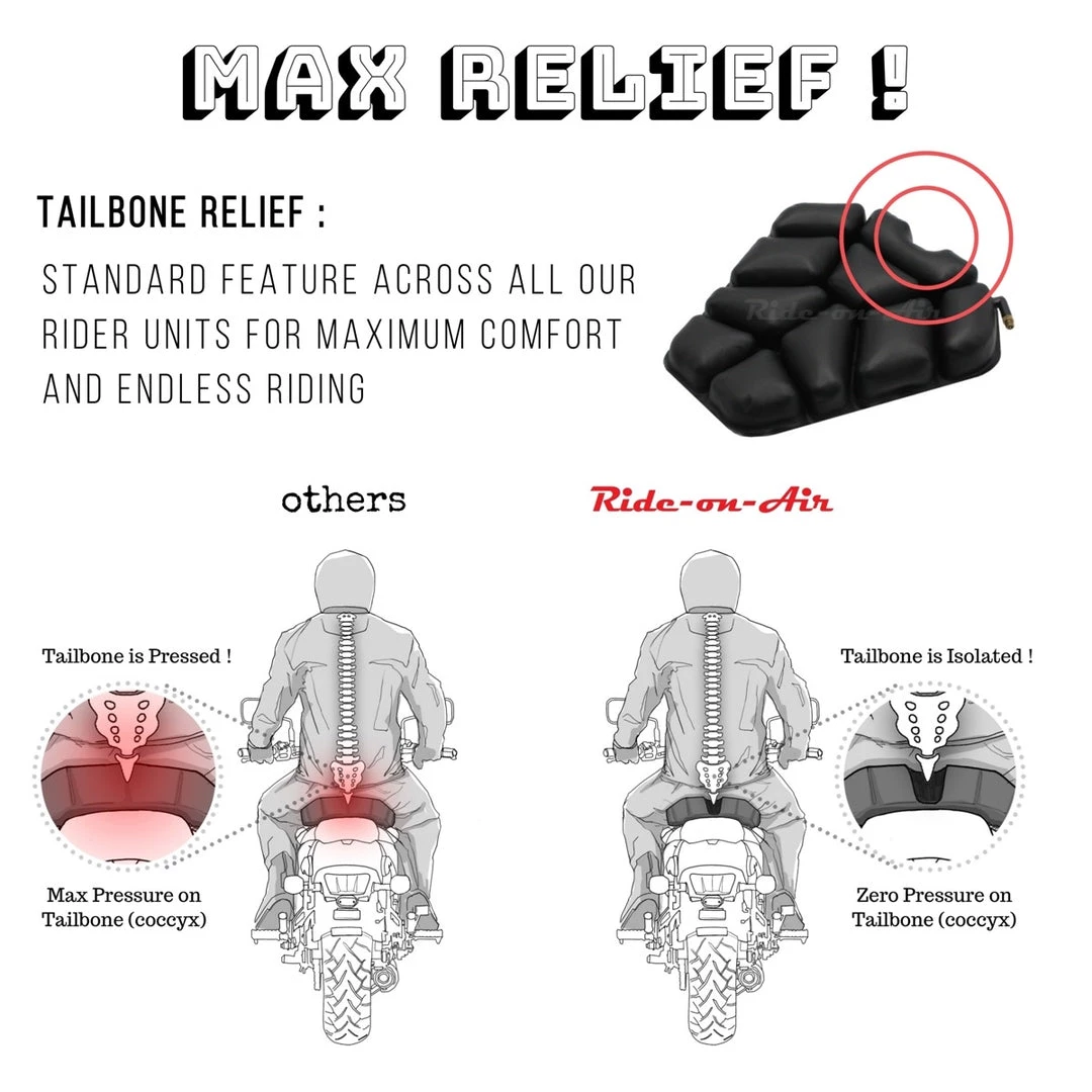 RIDE ON AIR ADV-Sport - Standard - Air Seat Motorbiking Accessories 4 RIDE ON AIR ADV-Sport - Standard - Air Seat Motorbiking Accessories