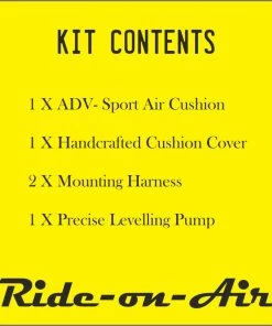 RIDE ON AIR ADV-Sport - Prime - Air Seat Motorbiking Accessories