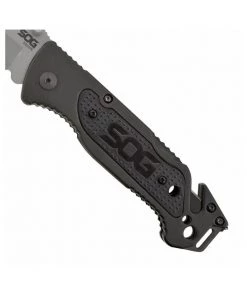SOG Escape Clip Point - Satin Serrated Folding Knife - FF24-CP Survival Knives And Multi-tools 16 SOG Escape Clip Point - Satin Serrated Folding Knife - FF24-CP Survival Knives And Multi-tools
