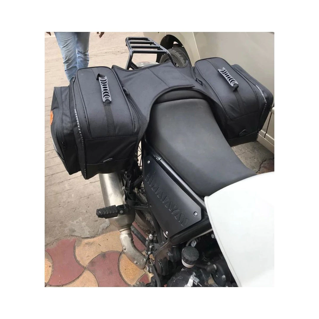 GUARDIAN GEARS Mustang 50L Saddlebags With Rain Covers & Dry Bags - Black Bungee Tie-downs & Luggage 8 GUARDIAN GEARS Mustang 50L Saddlebags With Rain Covers & Dry Bags - Black Bungee Tie-downs & Luggage