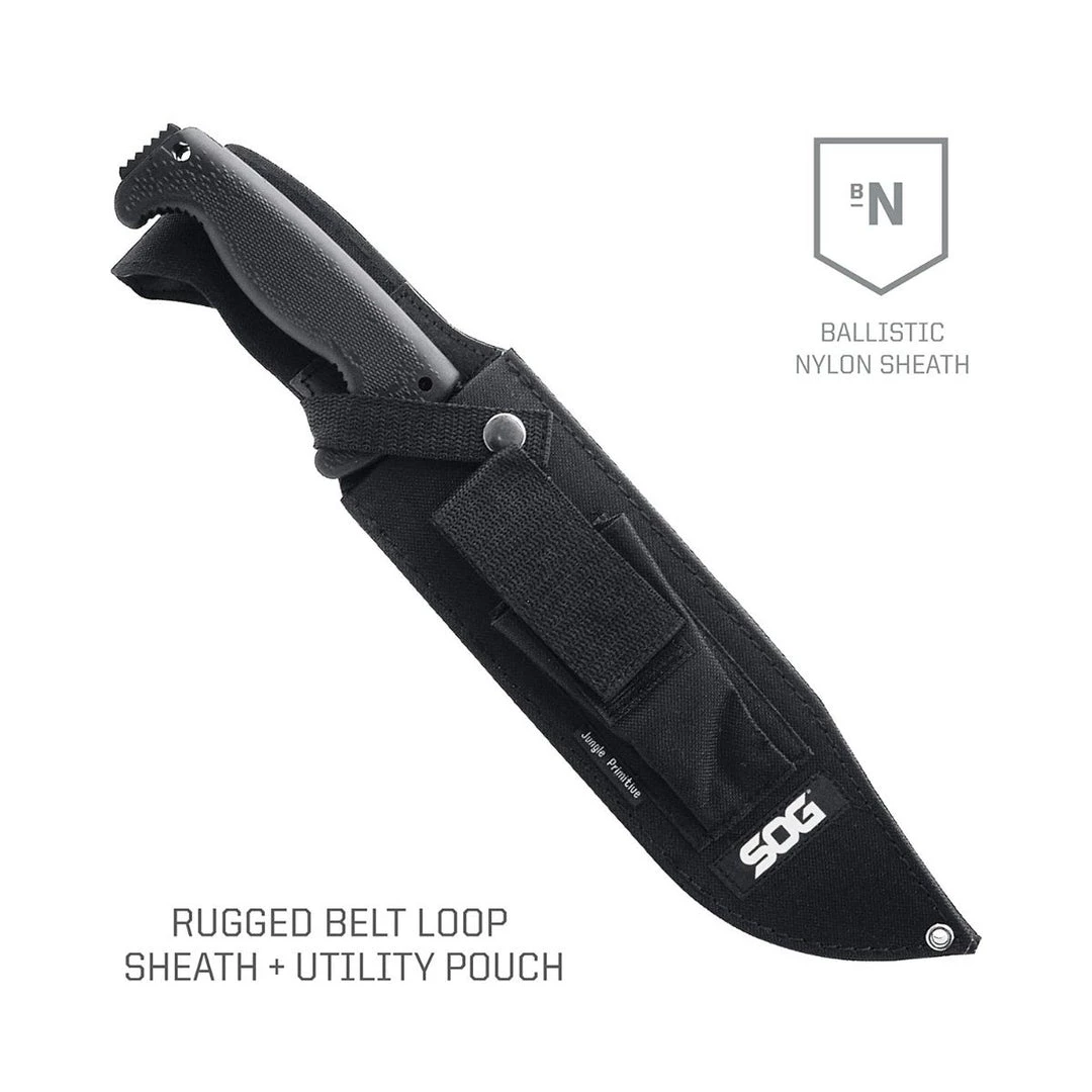 SOG Survival Knives And Multi-tools Jungle Primitive Survival Machete With Sheath - F03TN-CP 5 SOG Survival Knives And Multi-tools Jungle Primitive Survival Machete With Sheath - F03TN-CP