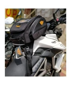 GUARDIAN GEARS Bungee Tie-downs & Luggage Shark Universal 28L Tank Bag With Rain Cover - Black