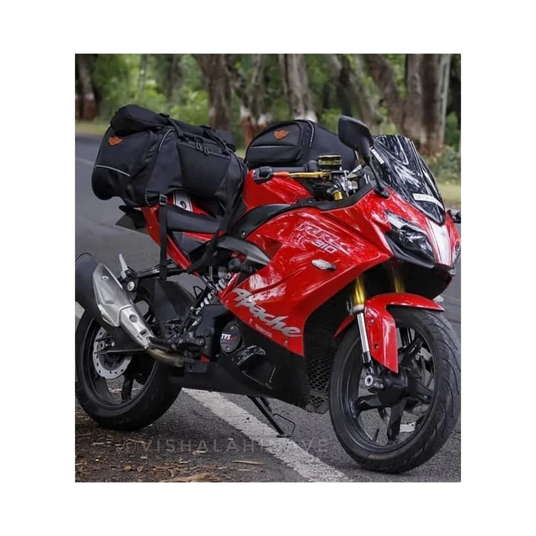 GUARDIAN GEARS Rhino Mini 50L Tail Bag With Rain Cover And Dry Bag - Black 10 GUARDIAN GEARS Rhino Mini 50L Tail Bag With Rain Cover And Dry Bag - Black