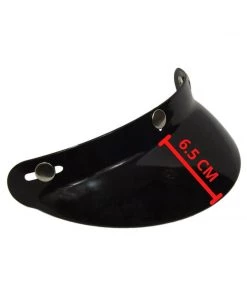OPEN BOX BARGAINS Biker Helmets Replacement Visor Peak For Open Face Jet Helmets - Black