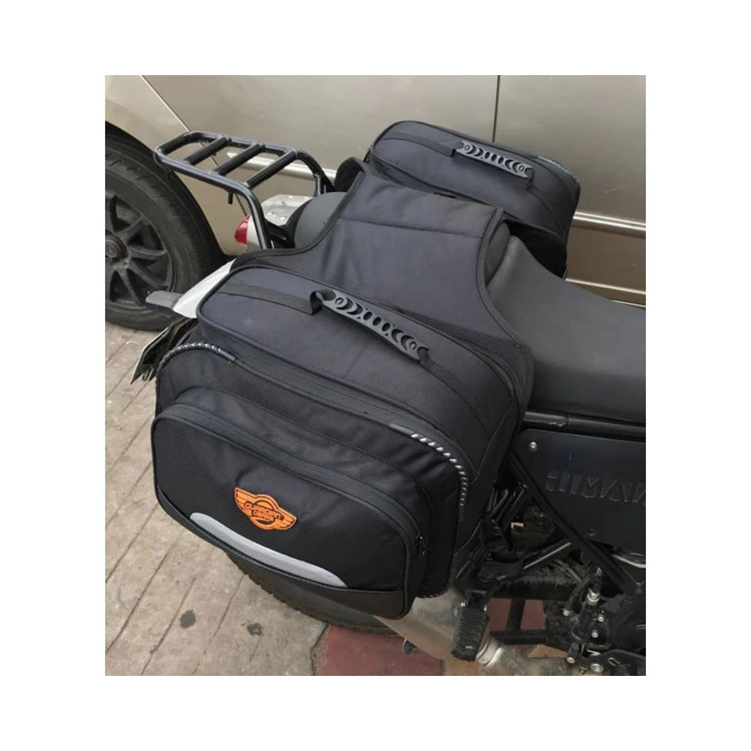 GUARDIAN GEARS Mustang 50L Saddlebags With Rain Covers & Dry Bags - Black Bungee Tie-downs & Luggage 9 GUARDIAN GEARS Mustang 50L Saddlebags With Rain Covers & Dry Bags - Black Bungee Tie-downs & Luggage