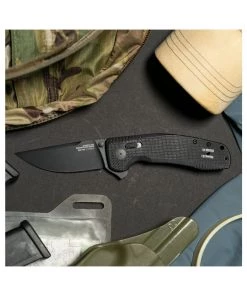 SOG TAC XR Folding Knife - Blackout - 12-38-01-57 Survival Knives And Multi-tools