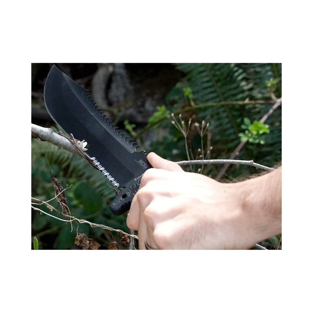 SOG Survival Knives And Multi-tools Jungle Primitive Survival Machete With Sheath - F03TN-CP 6 SOG Survival Knives And Multi-tools Jungle Primitive Survival Machete With Sheath - F03TN-CP