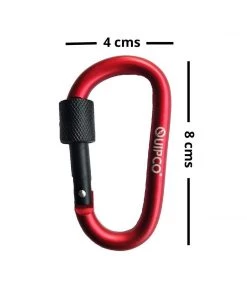 QUIPCO Coral Screwgate Accessory Carabiner - 8cms