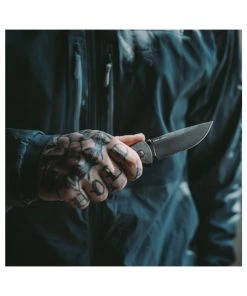 SOG Flash AT - Blackout Serrated Folding Knife - 11-18-02-57