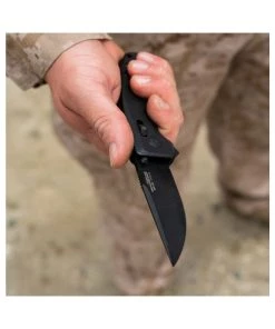 SOG TAC XR Folding Knife - Blackout - 12-38-01-57 Survival Knives And Multi-tools
