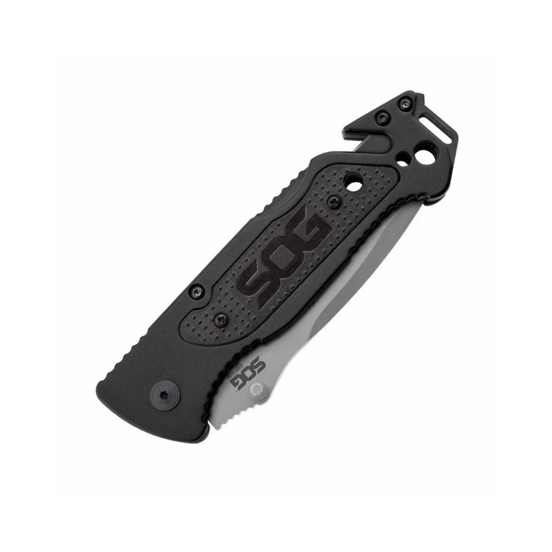 SOG Escape Clip Point - Satin Serrated Folding Knife - FF24-CP Survival Knives And Multi-tools 9 SOG Escape Clip Point - Satin Serrated Folding Knife - FF24-CP Survival Knives And Multi-tools