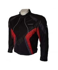 OPEN BOX BARGAINS Cramster Breezer 4S - Mesh Riding Jacket - Black/Red - XXL Protective Riding Gear