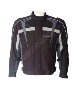 OPEN BOX BARGAINS Cramster Raptor - Bike Touring Jacket - Black/Grey Protective Riding Gear