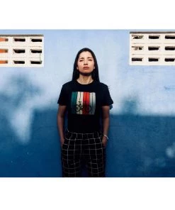 CHRIS CROSS Pastel Cycle Women's T Shirt - Black Cycling Apparels And Gloves